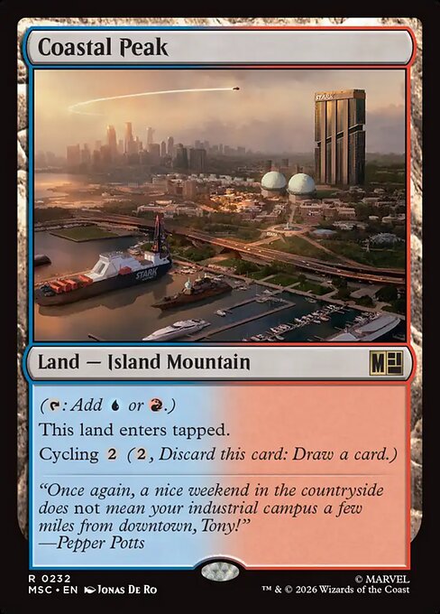 Coastal Peak - Marvel Super Heroes Commander Magic card
