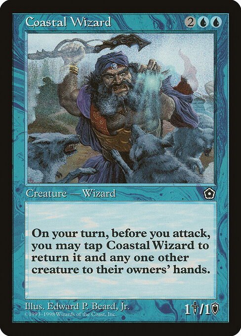 Coastal Wizard - Portal Second Age Magic card