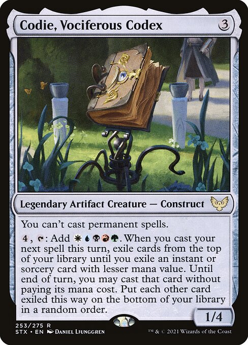Codie, Vociferous Codex - Strixhaven: School of Mages Magic card