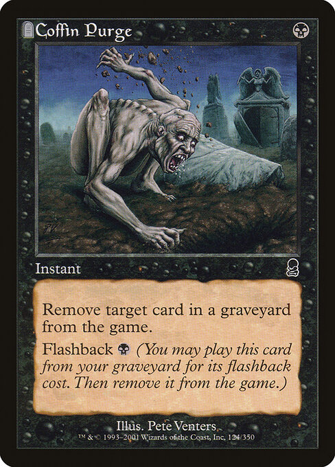 Coffin Purge - Odyssey (#124) - Illustrated by Pete Venters - Magic: The Gathering Card