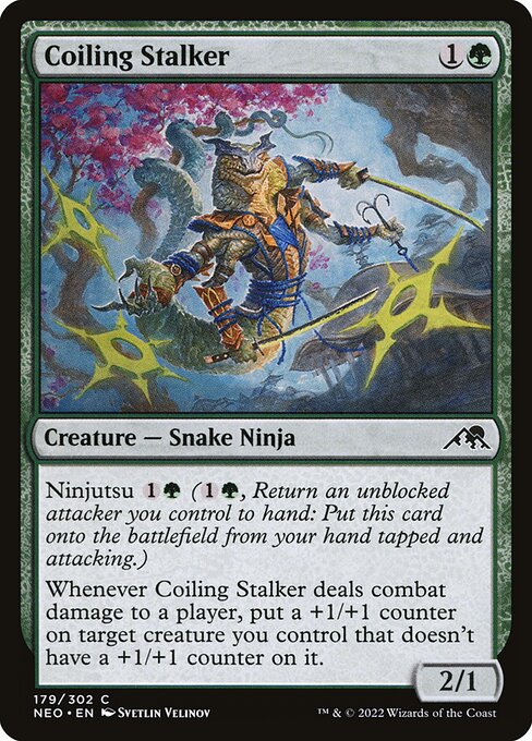 Coiling Stalker - Kamigawa: Neon Dynasty Magic card