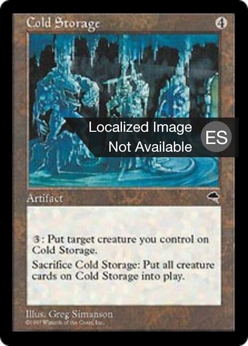 Almacén helado (Cold Storage) - Tempest (#280) - Illustrated by Greg Simanson - Magic: The Gathering Card