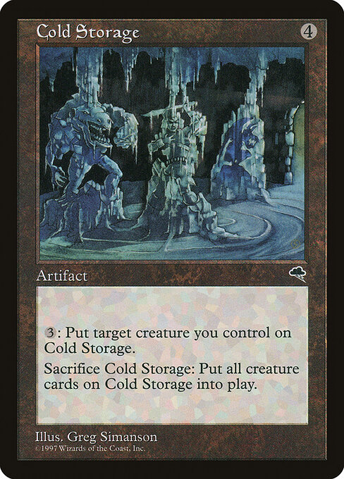 Cold Storage - Tempest (#280) - Illustrated by Greg Simanson - Magic: The Gathering Card
