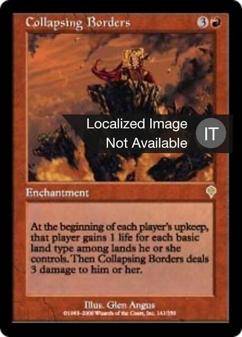 Confini Instabili (Collapsing Borders) - Invasion (#141) - Illustrated by Glen Angus - Magic: The Gathering Card
