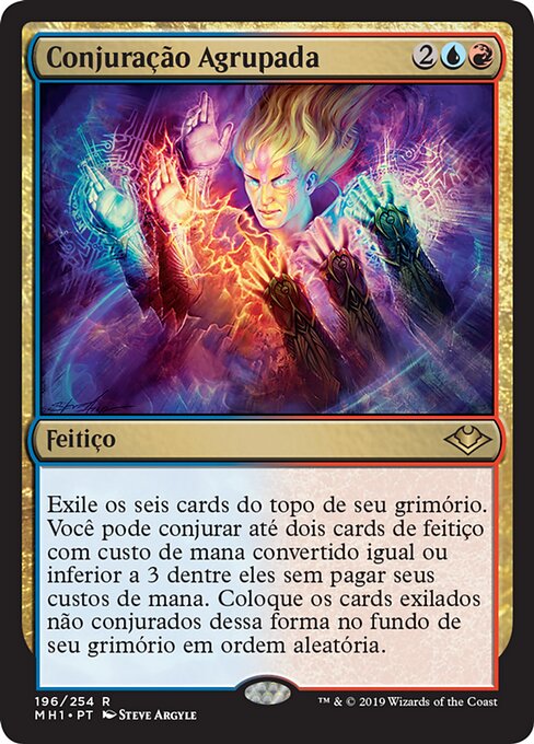 征召咒法 (Collected Conjuring) - Modern Horizons (#196) - Illustrated by Steve Argyle - Magic: The Gathering Card