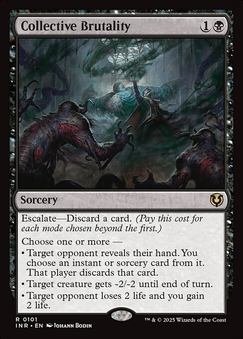 Collective Brutality - Innistrad Remastered (#101) - Illustrated by Johann Bodin - Magic: The Gathering Card
