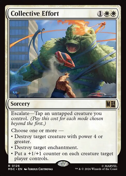 Collective Effort - Marvel Super Heroes Commander Magic card