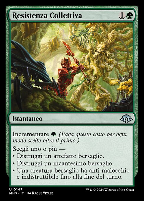 Resistenza Collettiva (Collective Resistance) - Modern Horizons 3 (#147) - Illustrated by Raoul Vitale - Magic: The Gathering Card