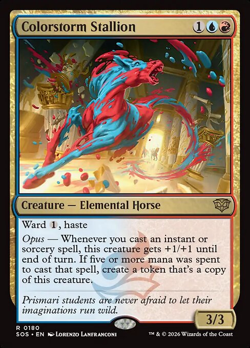Colorstorm Stallion - Secrets of Strixhaven Magic card