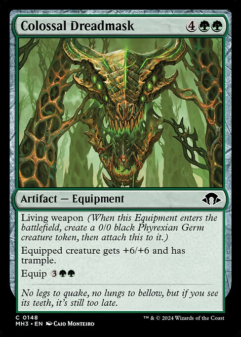 巨大な戦慄面 (Colossal Dreadmask) - Modern Horizons 3 (#148) - Illustrated by Caio Monteiro - Magic: The Gathering Card