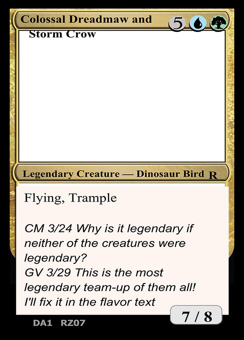 Colossal Dreadmaw and Storm Crow - Unknown Event Magic card