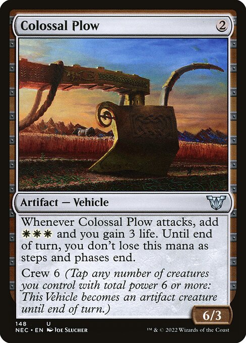Colossal Plow - Neon Dynasty Commander Magic card