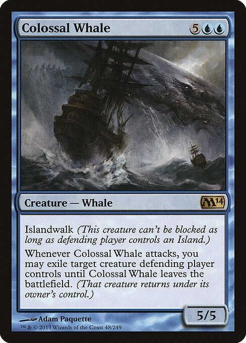 Colossal Whale - Magic 2014 Magic card