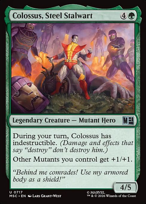 Colossus, Steel Stalwart - Marvel Super Heroes Commander Magic card