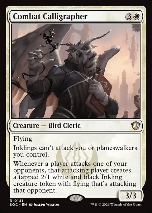 Combat Calligrapher - Secrets of Strixhaven Commander Magic card