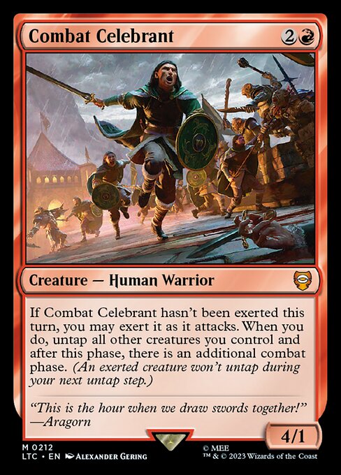 Combat Celebrant - Tales of Middle-earth Commander (#212) - Illustrated by Alexander Gering - Magic: The Gathering Card