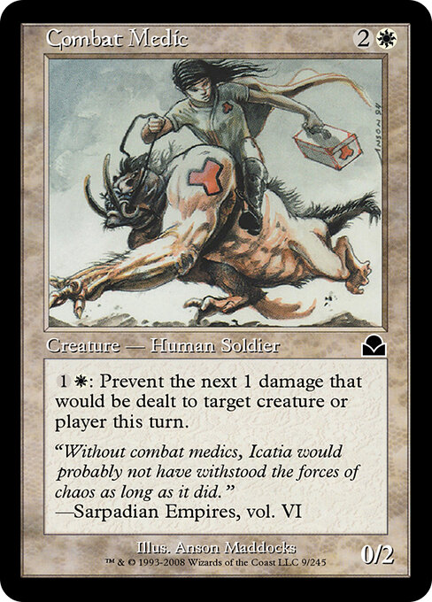 Combat Medic - Masters Edition II (#9) - Illustrated by Anson Maddocks - Magic: The Gathering Card