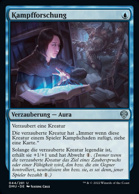 Kampfforschung (Combat Research) - Dominaria United (#44) - Illustrated by Justine Cruz - Magic: The Gathering Card