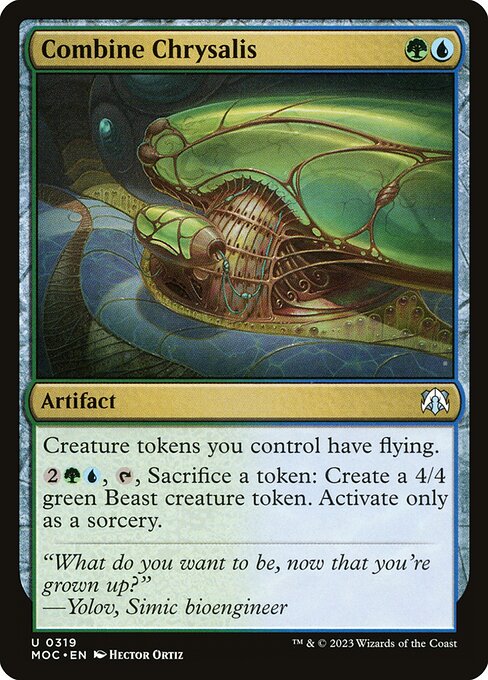 Combine Chrysalis - March of the Machine Commander (#319) - Illustrated by Hector Ortiz - Magic: The Gathering Card