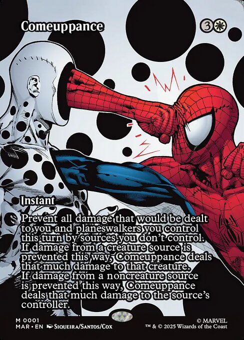 Castigo merecido (Comeuppance) - Marvel Universe (#1) - Illustrated by Paulo Siqueira & Amilton Santos - Magic: The Gathering Card