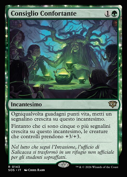 Tröstlicher Rat (Comforting Counsel) - Secrets of Strixhaven (#143) - Illustrated by Chris Rahn - Magic: The Gathering Card