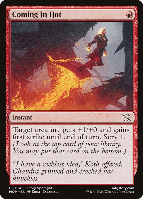 Coming In Hot - March of the Machine Magic card