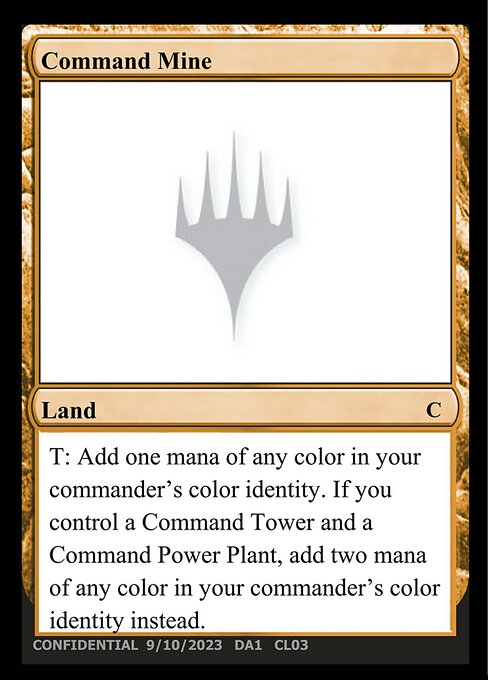 Command Mine - Unknown Event (#CL03b) - Magic: The Gathering Card