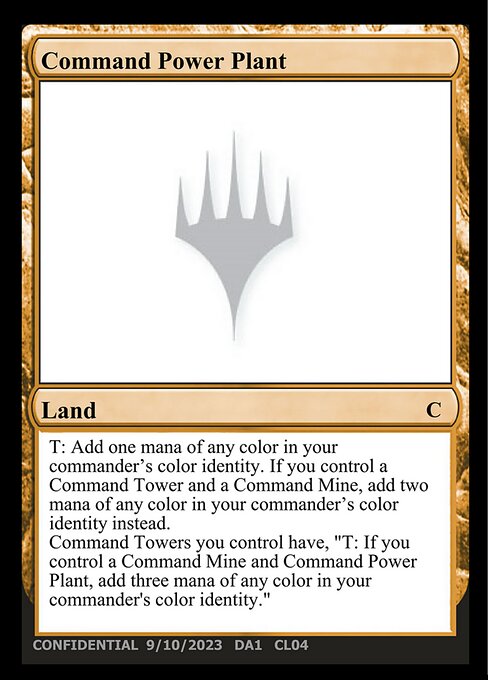 Command Power Plant - Unknown Event Magic card