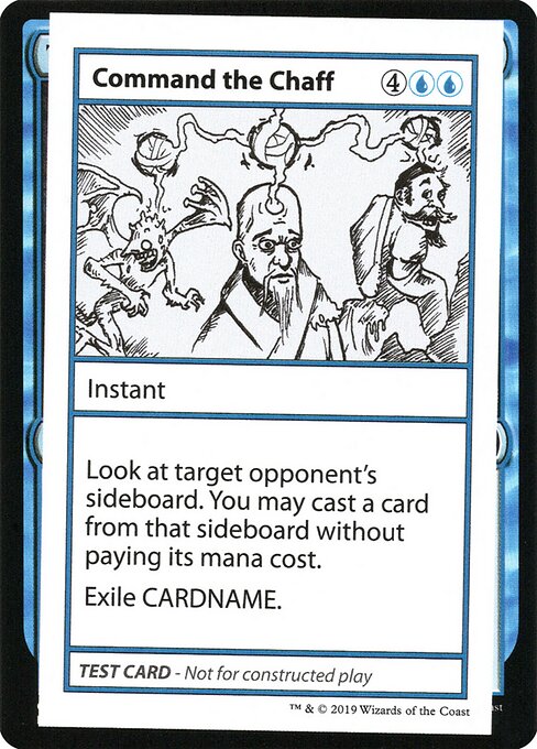 Command the Chaff - Mystery Booster Playtest Cards 2021 (#18) - Illustrated by George Fan - Magic: The Gathering Card