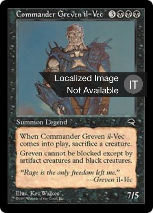 Commander Greven il-Vec - Tempest Remastered (#88) - Illustrated by Kev Walker - Magic: The Gathering Card