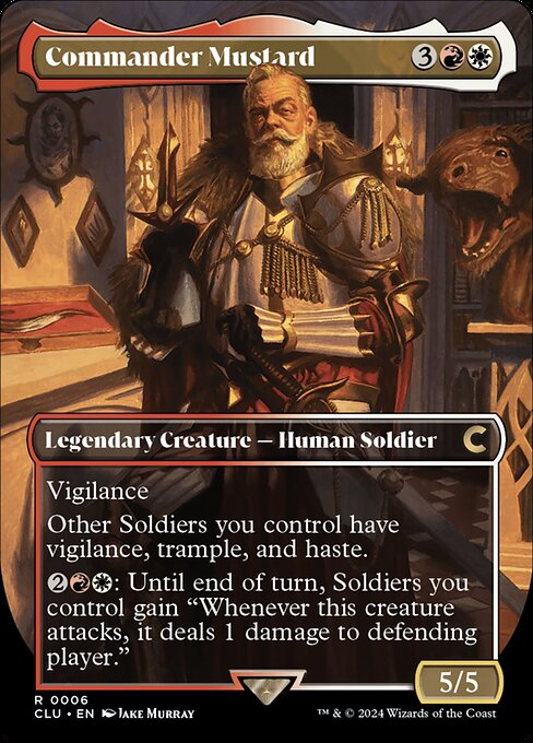 Commander Mustard - Ravnica: Clue Edition (#6) - Illustrated by Jake Murray - Magic: The Gathering Card