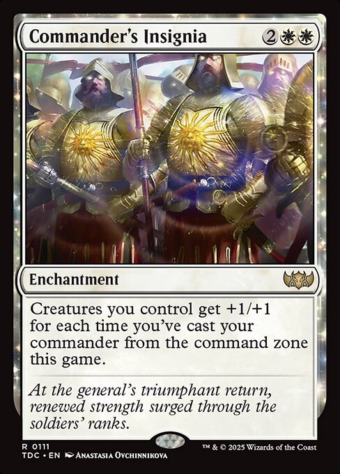 Commander's Insignia - Tarkir: Dragonstorm Commander Magic card