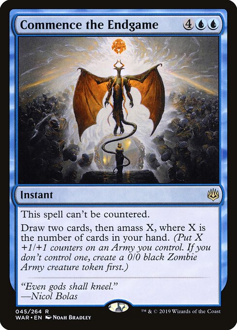 Commence the Endgame - War of the Spark (#45) - Illustrated by Noah Bradley - Magic: The Gathering Card