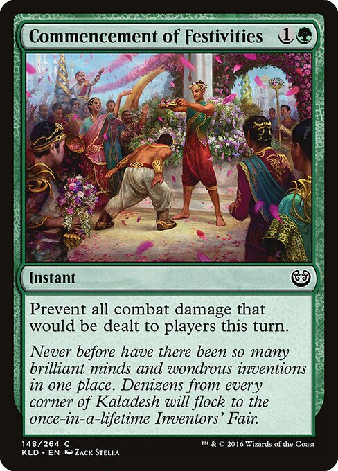 Commencement of Festivities - Kaladesh Magic card