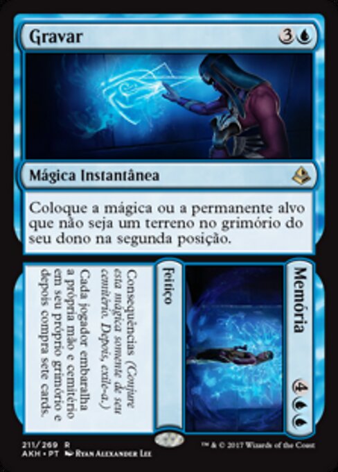 Commit // Memory - Amonkhet (#211) - Illustrated by Ryan Alexander Lee - Magic: The Gathering Card