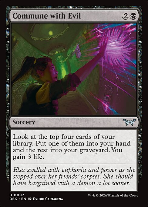 Commune with Evil - Duskmourn: House of Horror Magic card
