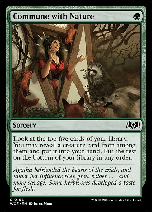 Commune with Nature - Wilds of Eldraine Magic card