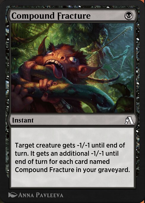 Compound Fracture - Arena Beginner Set (#46) - Illustrated by Anna Pavleeva - Magic: The Gathering Card