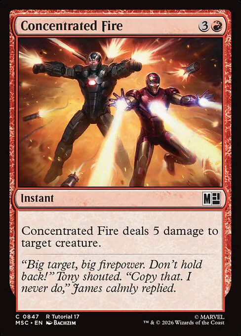 Concentrated Fire - Marvel Super Heroes Commander Magic card