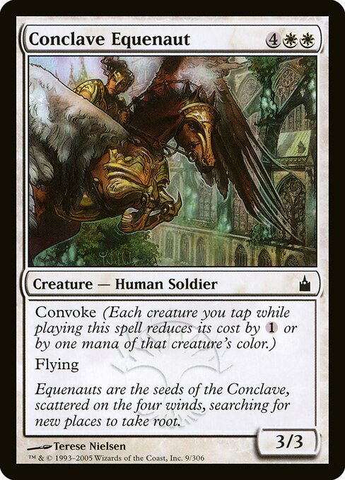 Equinauta del Conclave (Conclave Equenaut) - Duel Decks: Elspeth vs. Tezzeret (#19) - Illustrated by Terese Nielsen - Magic: The Gathering Card
