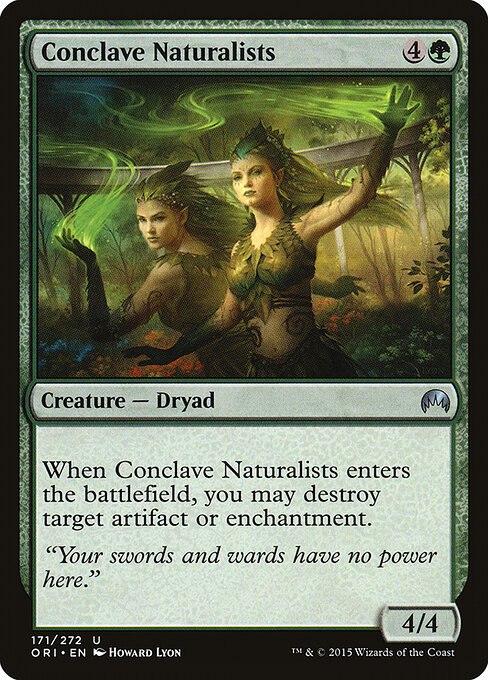 Conclave Naturalists - Double Masters (#160) - Illustrated by Howard Lyon - Magic: The Gathering Card