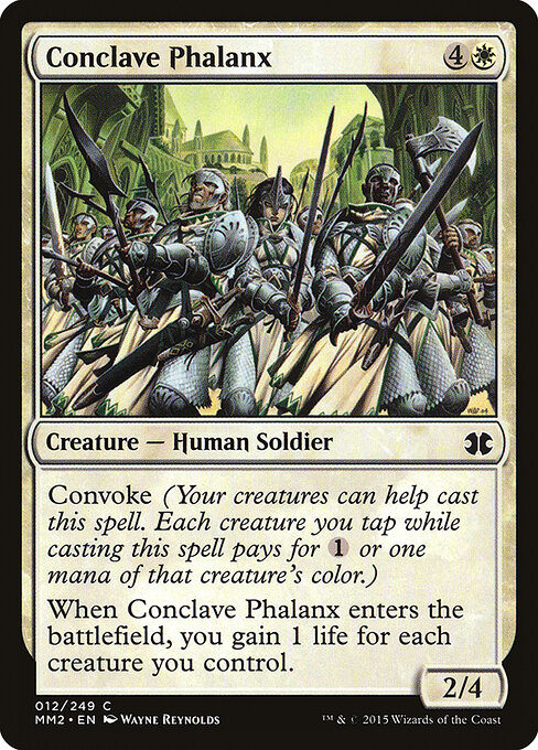 Conclave Phalanx - Modern Masters 2015 (#12) - Illustrated by Wayne Reynolds - Magic: The Gathering Card