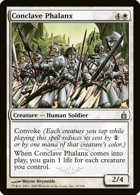 Phalanx des Konklave (Conclave Phalanx) - Duel Decks: Elspeth vs. Tezzeret (#16) - Illustrated by Wayne Reynolds - Magic: The Gathering Card