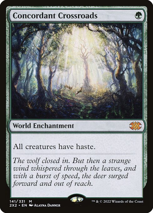 Concordant Crossroads - Double Masters 2022 (#141) - Illustrated by Alayna Danner - Magic: The Gathering Card