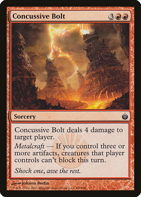 Concussive Bolt - Mirrodin Besieged Magic card