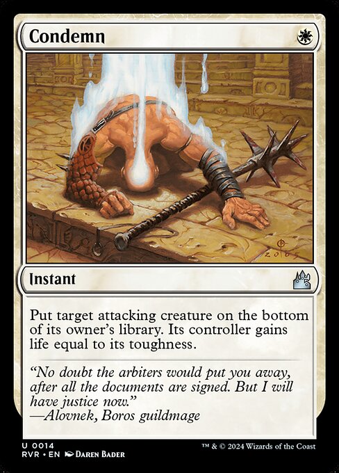 Condemn - Ravnica Remastered Magic card