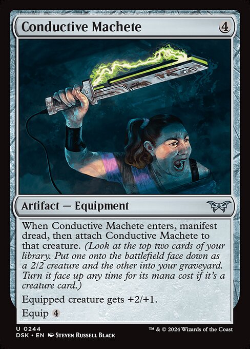 Conductive Machete - Duskmourn: House of Horror Magic card