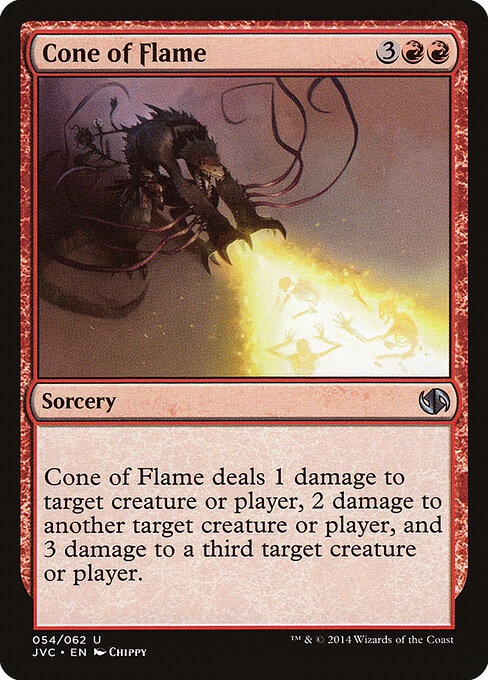 원뿔형 불꽃 (Cone of Flame) - Welcome Deck 2016 (#12) - Illustrated by Chippy - Magic: The Gathering Card