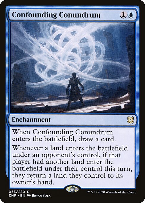 Confounding Conundrum - Zendikar Rising (#53) - Illustrated by Bryan Sola - Magic: The Gathering Card