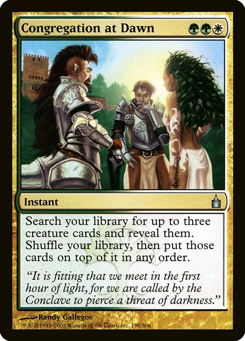 Congregation at Dawn - Ravnica: City of Guilds Magic card